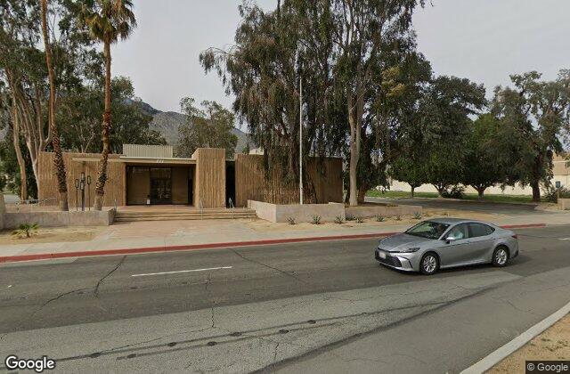 Street view of 211 North Sunrise Way, Palm Springs, CA