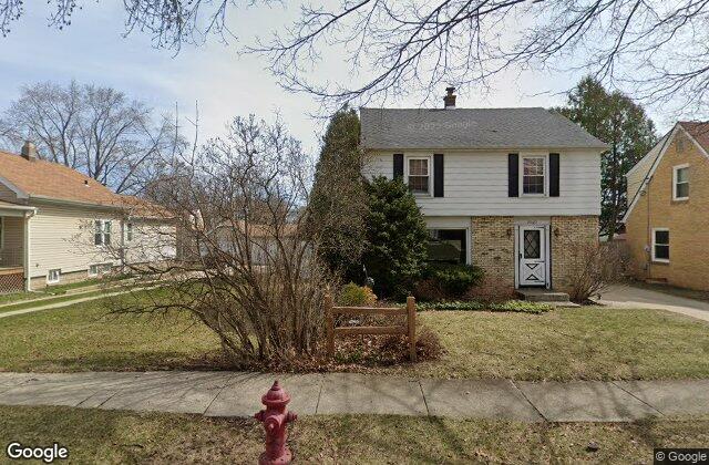 Street view of Northeast ¼ of Section 8, Town 6 North, Range 21 East, West Allis, Milwaukee County, WI